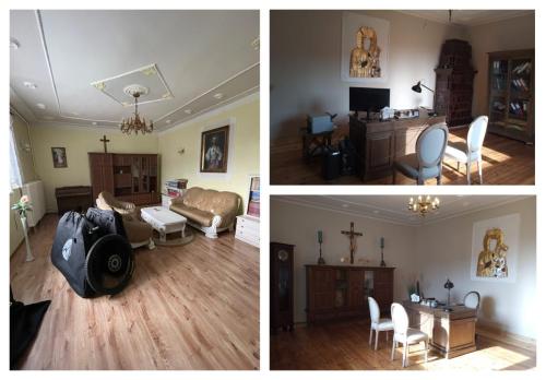 Dawny salon, obecnie biuro parafialne